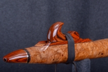 Maple Burl Native American Flute, Minor, Low E-4, #R6H (0)